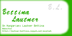 bettina lautner business card